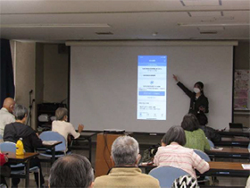 シニア向けスマートフォン体験講座 災害の備え